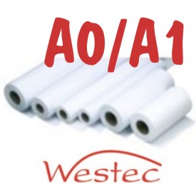 [Westec Supplies - Coated Inkjet Premium Paper 95gm 841mm - 45.7 metre - boxed 1 roll]